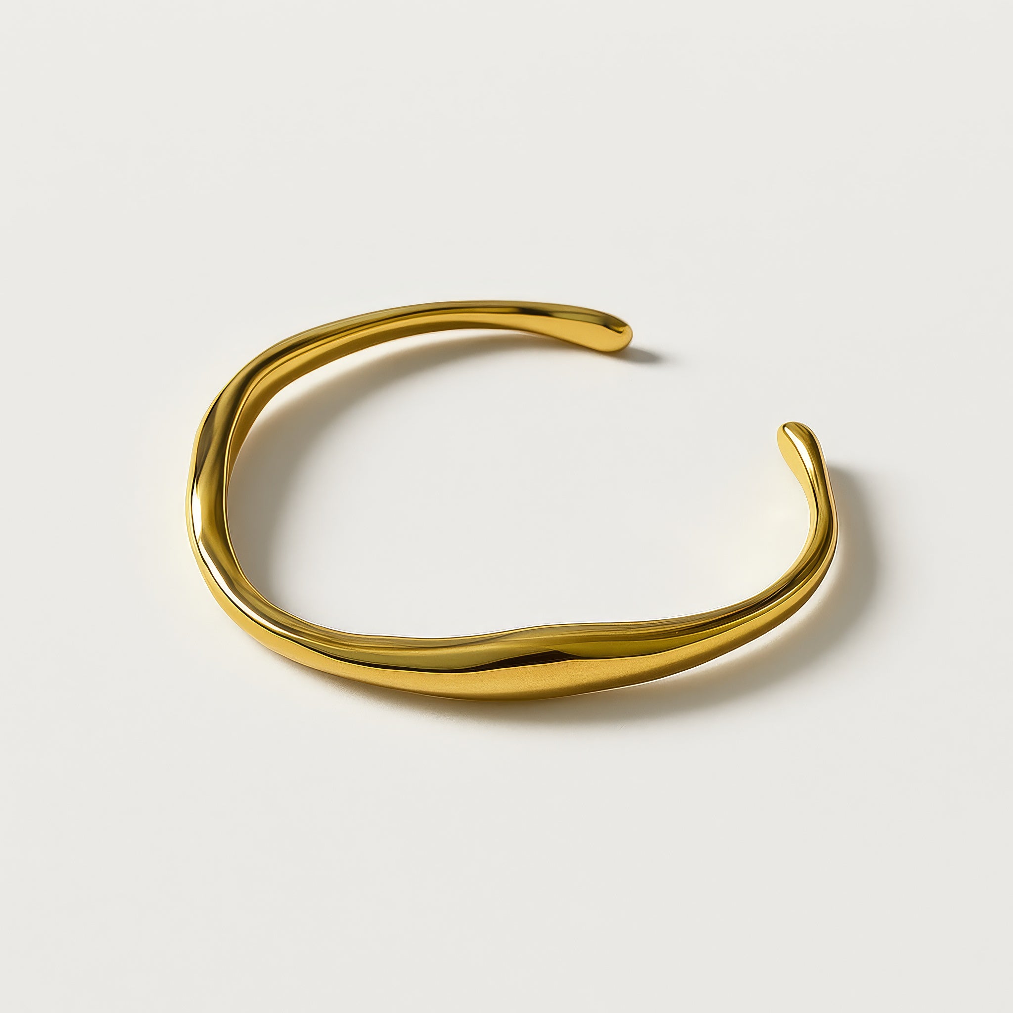 La Vague - Golden Beautiful Bangle – Henry Vale